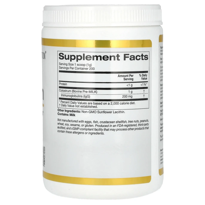 California Gold Nutrition Молозиво 7,05 унций (200 г)