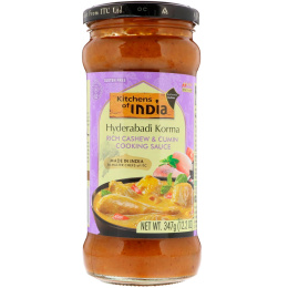 Kitchens of India, Hyderabadi Korma, Rich Cashew & Cumin Cooking Sauce, Medium, 12.2 oz (347 g)