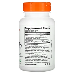Doctor's BEST Lutein from OptiLut 20 мг, 120 вегетарианских капсул