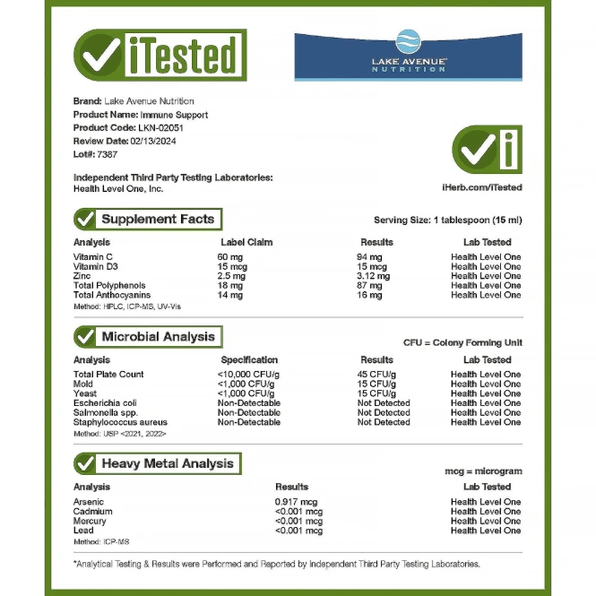Lake Avenue Nutrition, добавка для поддержки иммунитета с бузиной, ягодами аристотелии, ашвагандой, алоэ вера и медом, 473 мл (16 жидк. унций)