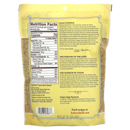 Bob's Red Mill, Органическая Цельномолотая мука из льняного семени 16 унций