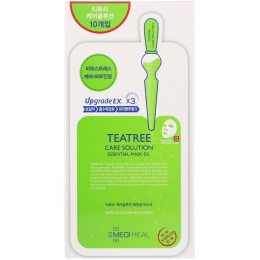 Mediheal, Teatree Care Solution Essential Mask EX, 10 Sheets, 24 ml Each
