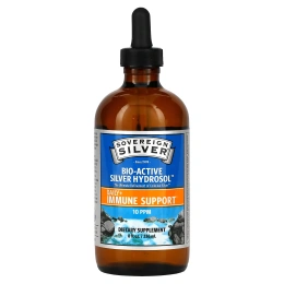 Sovereign Silver, Bio-Active Silver Hydrosol с дозатором-пипеткой, ежедневная и иммунная поддержка, 10 част./млн, 236 мл (8 жидк. унций)