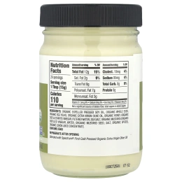 Spectrum Culinary, Органический майонез с оливковым маслом, 12 жидких унций (354 мл)