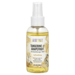 Aura Cacia, Мист для дома, освежающий мандарин и грейпфрут, 4 жидких унции (118 мл)