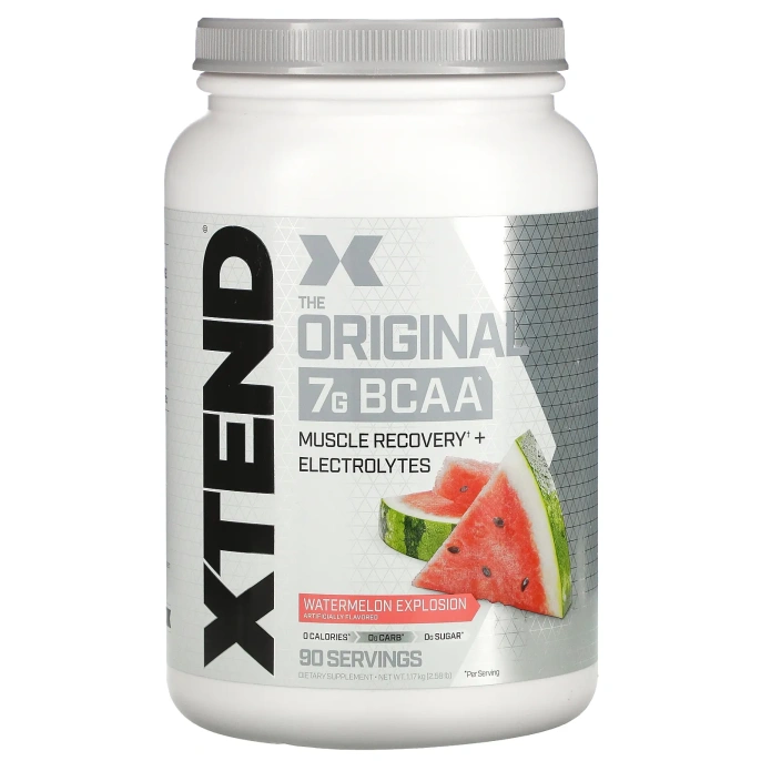 XTEND, The Original, 7 г аминокислот с разветвленной цепью (BCAA), со вкусом арбуза, 1,17 кг (2,58 фунта)