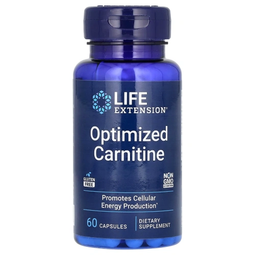 Life Extension, Оптимизированный карнитин, 60 вегетарианских капсул