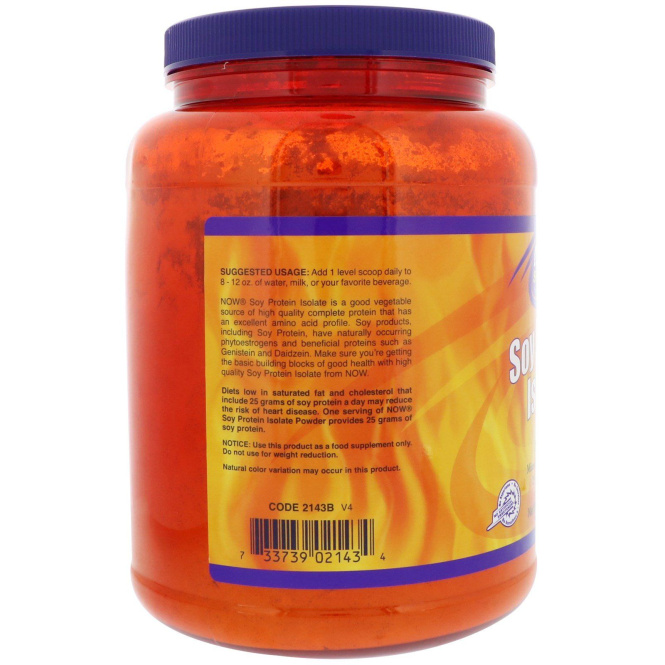 Now Foods, Изолят соевого белка со вкусом натурального шоколада, 907 г