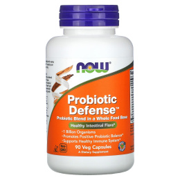 Now Foods, Probiotic Defense, 90 вегетарианских капсул