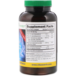 Phyto Therapy Inc., Liquid Calcium, with Magnesium, 1000 mg /400 mg, 180 Softgels