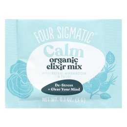 Four Sigmatic, Calm, органическая смесь эликсира с грибами рейши и тулси, без кофеина, 20 пакетиков по 3 г (0,1 унции)