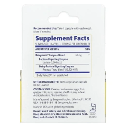 Enzymedica, DairyAssist, 30 капсул