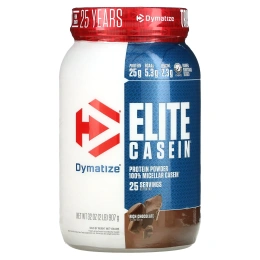 Dymatize Nutrition, Elite Casein, насыщенный шоколад, 907 г