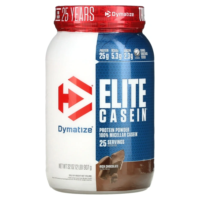 Dymatize Nutrition, Elite Casein, насыщенный шоколад, 907 г