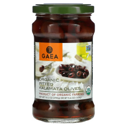 Gaea, Органические оливки Каламата без косточек, 10.2 унций (290 г)