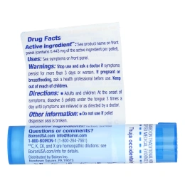 Boiron, Thuja Occidentalis 6C, от бородавок, 80 гранул