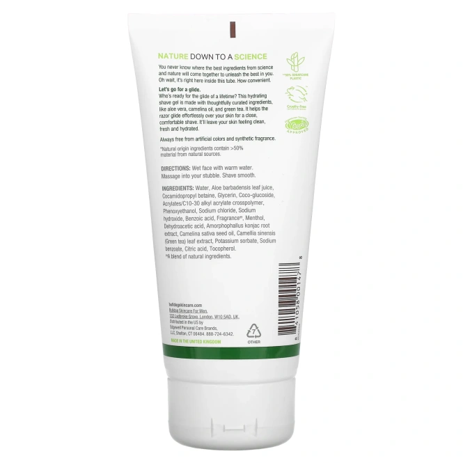 Bulldog Skincare For Men, Оригинальный гель для бритья, 175 мл