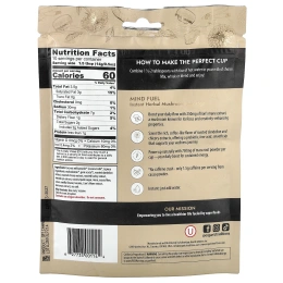 Organic Traditions, растворимый травяной грибной напиток, топливо для ума, без кофеина, 140 г (5 унций)