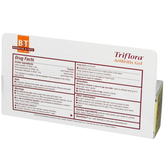 Boericke & Tafel, Гель от артрита «Трифлора», 2,75 унции