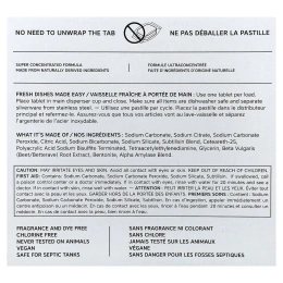 The Unscented Company, Таблетки для посудомоечной машины, 30 таблеток, 360 г (12,7 унции)