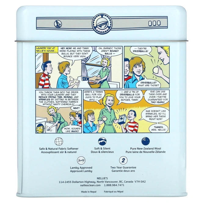 Nellie's, Lamby Dryerballs, 4 шт.