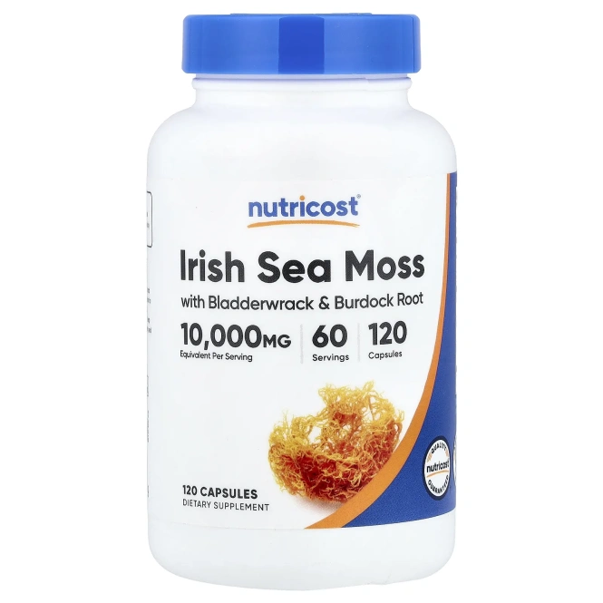 Nutricost, ирландский морской мох, 120 капсул