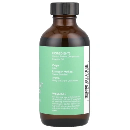 Pure Body Naturals, эфирное масло, перечная мята, 120 мл (4 жидк. унции)
