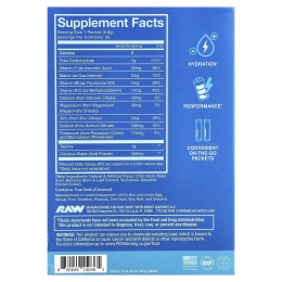 Raw Nutrition, Bum, Hydration, электролитная формула, со вкусом голубой малины, 20 пакетиков по 6,1 г (0,22 унции)