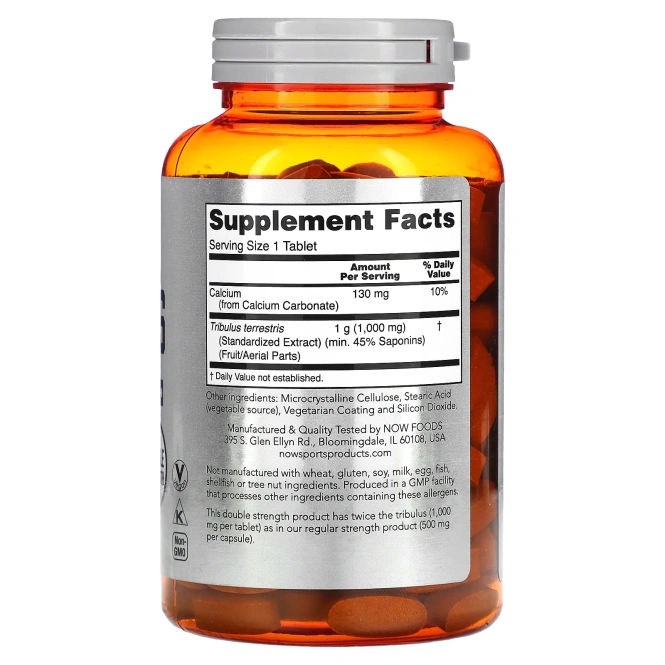 Now Foods Трибулус (1000 мг) 180 таблеток