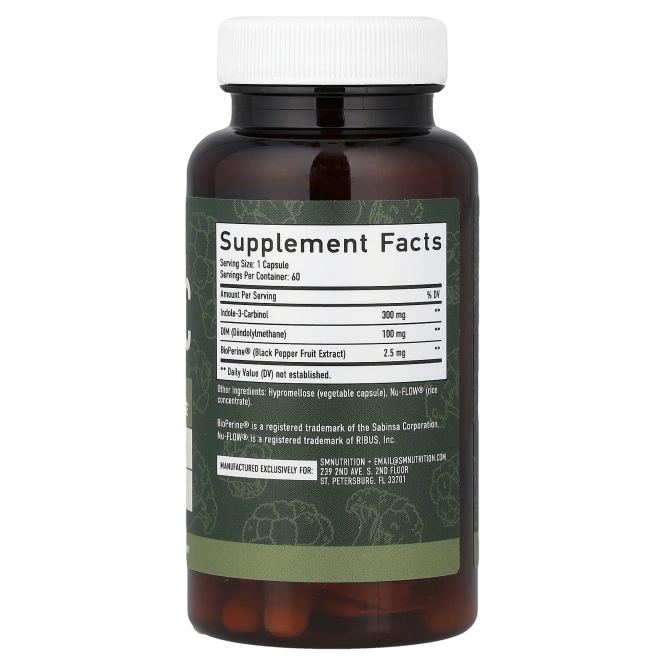 SMNutrition, DIM + I3C, 60 капсул