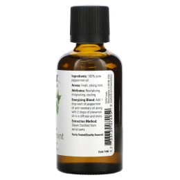 Now Foods, Эфирные масла, перечная мята, 2 жидкие унции (59 мл)
