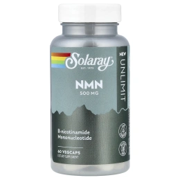 Solaray, Unlim, NMN, 500 мг, 60 растительных капсул