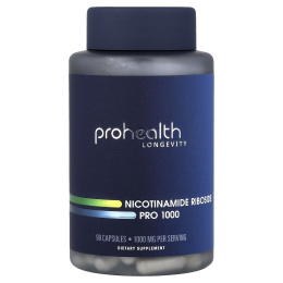 ProHealth Longevity, никотинамид рибозид Pro 1000, 90 капсул