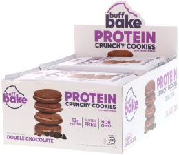 Buff Bake, Белковое сэндвичное печенье, двойной шоколад, 8 пачек печенья, по 51 г каждая