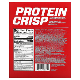 BSN, Protein Crisp, с хрустом и вкусом арахисового масла, 12 батончиков, 1,97 унц. (56 г) каждый