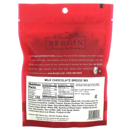 Bergin Fruit and Nut Company, Bridge Mix, шоколад, 227 г (8 унций)