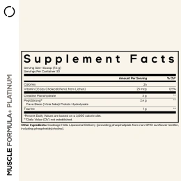 Codeage, Muscle Formula+, Platinum, без добавок, 249 г (8,78 унции)