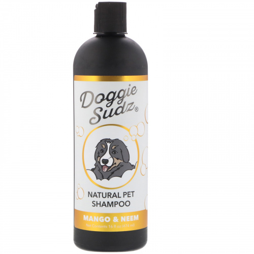 Doggie Sudz, Natural Pet Shampoo, Mango & Neem, 16 fl oz (474 ml)