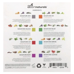 artnaturals, Набор эфирных масел, 8 лучших смесей, 8 флаконов по 10 мл (0,33 жидк. унц.)