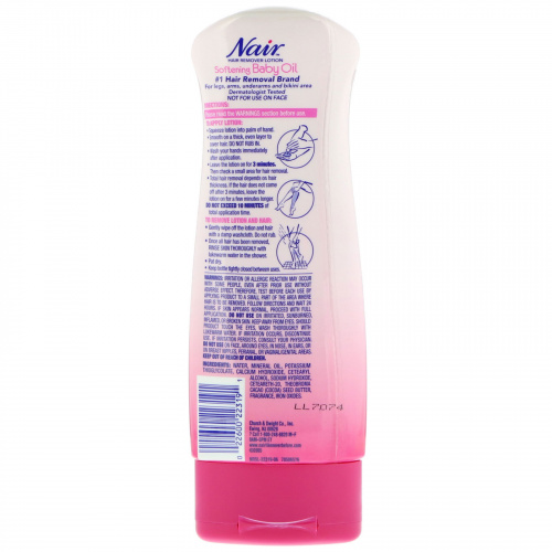 Nair , Hair Remover Lotion, with Softening Baby Oil, 9 oz (255 g)