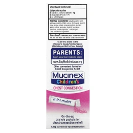 Mucinex, Children's, средство от простуды, для детей от 4 лет, с ягодным вкусом, 118 мл (4 жидк. унции)