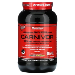 MuscleMeds, Carnivor, изолят говяжьего белка, полученный с помощью биоинженерии, со вкусом шоколада и арахисового масла, 938 г (2,06 фунта)