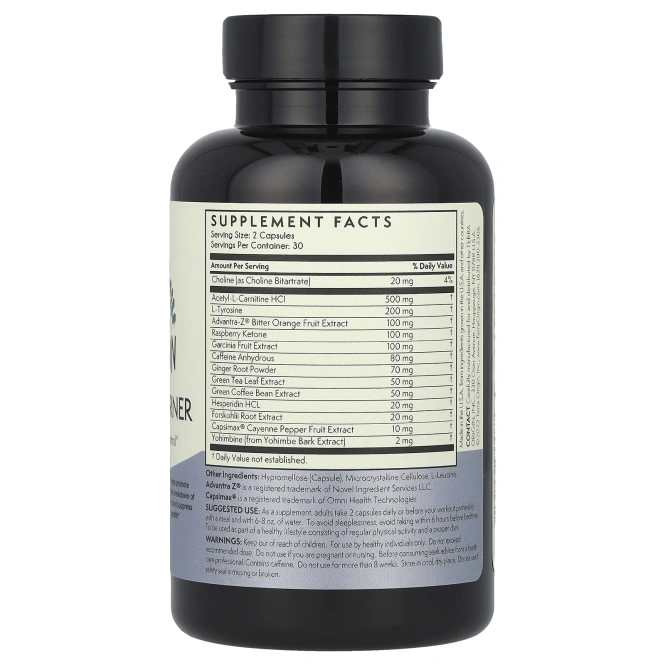 Terra Origin, Здоровый сжигатель жира, 60 капсул