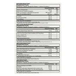 Natural Stacks, Brain Food ™, 4 флакона, 15 вегетарианских капсул в каждом флаконе