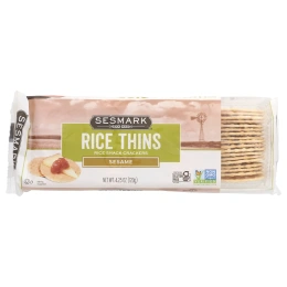 Sesmark, Rice Thins, рисовые крекеры, кунжут, 120 г (4,25 унции)