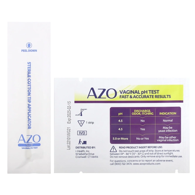 AZO, Вагинальный pH-тест, 2 теста для самодиагностики