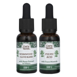 GuruNanda, Paracleanse, 2 этапных набора, без спирта, 2 шт. по 30 мл (1 жидк. унция)