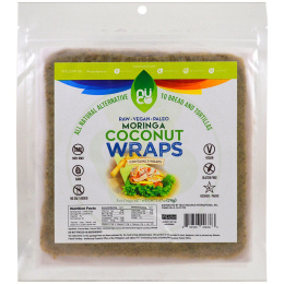 NUCO, Кокосовые листы, моринга, 5 листа (14 г) каждый