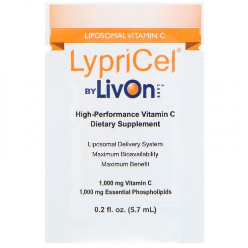 LypriCel, Липосомальный витамин С, 30 пакетиков по 0,2 жидких унций (5,4 мл) каждый