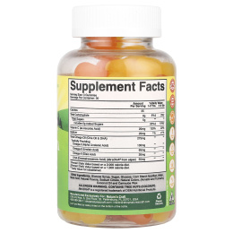 Nature's Craft, Жевательные таблетки с омега + ДГК для детей, с лимоном и апельсином, 90 жевательных таблеток